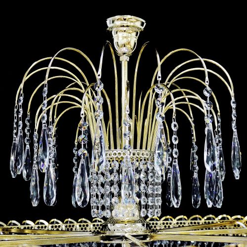 Люстра Хрустальный Каскад №12 Королевский в Ростове-на-Дону Гусь Хрустальный