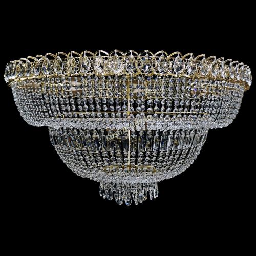 Люстра Хрустальный Каскад №13 2 яруса в Ростове-на-Дону Гусь Хрустальный