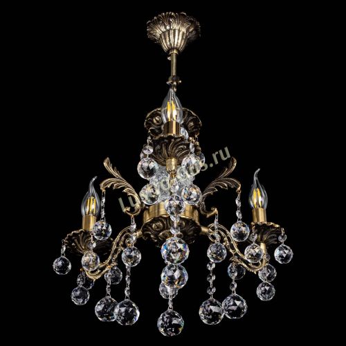 Люстра бронзовая Алфея №3/2 Шар в Ростове-на-Дону Гусь Хрустальный