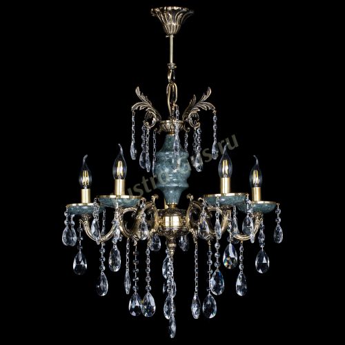 Люстра Алфея №5 "Малахит" журавлик в Ростове-на-Дону Гусь Хрустальный