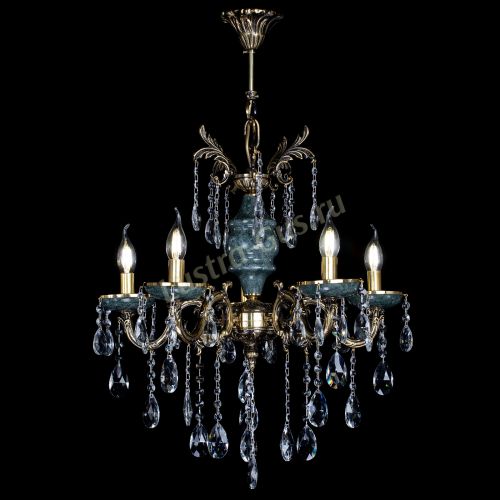 Люстра Алфея №5 "Малахит" журавлик в Ростове-на-Дону Гусь Хрустальный