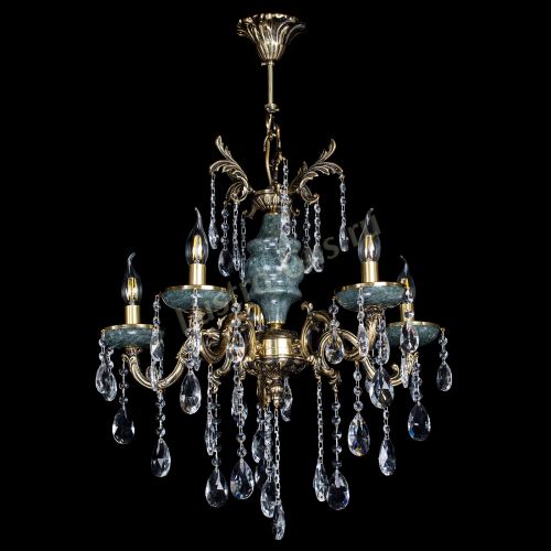 Люстра Алфея №5 "Малахит" журавлик в Ростове-на-Дону Гусь Хрустальный