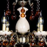 Люстра бронзовая Алфея №6 с камнем шар чайная в Ростове-на-Дону