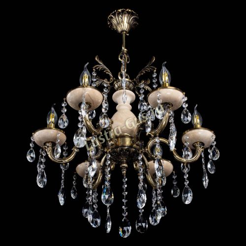 Люстра Алфея №6 с камнем журавлик в Ростове-на-Дону Гусь Хрустальный