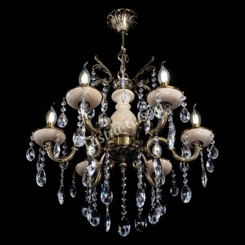 Люстра Алфея №6 с камнем журавлик в Ростове-на-Дону Гусь Хрустальный