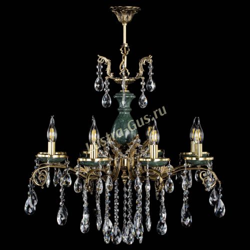 Люстра бронзовая Алфея Малахит №8 журавлик в Ростове-на-Дону Гусь Хрустальный