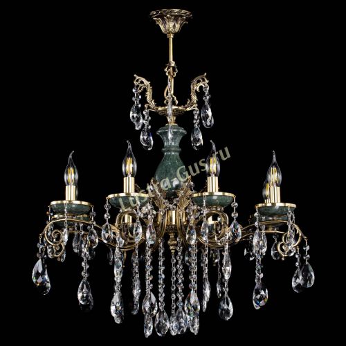 Люстра бронзовая Алфея Малахит №8 журавлик в Ростове-на-Дону Гусь Хрустальный