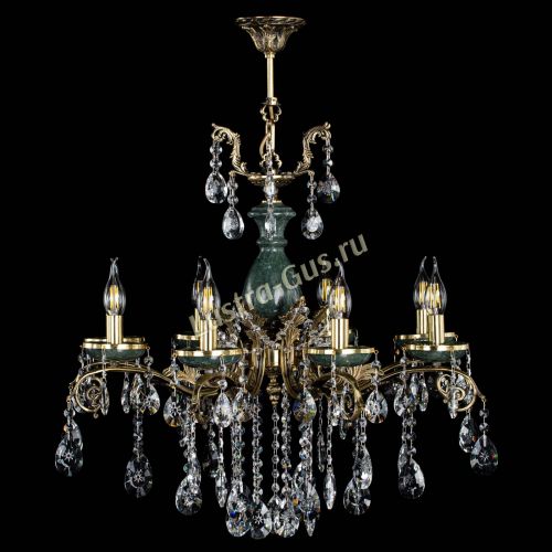 Люстра бронзовая Алфея Малахит №8 звездочка в Ростове-на-Дону Гусь Хрустальный