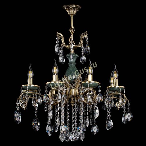 Люстра бронзовая Алфея Малахит №8 звездочка в Ростове-на-Дону Гусь Хрустальный