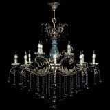 Люстра бронзовая Алфея Малахит №12 шар черная в Ростове-на-Дону