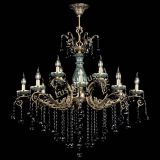 Люстра бронзовая Алфея Малахит №12 шар черная в Ростове-на-Дону