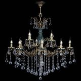 Люстра бронзовая Алфея Малахит №12 шар в Ростове-на-Дону