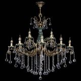 Люстра бронзовая Алфея Малахит №12 шар в Ростове-на-Дону