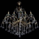 Люстра бронзовая Алфея Малахит №12 шар в Ростове-на-Дону