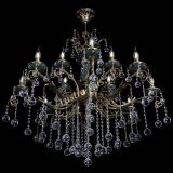 Люстра бронзовая Алфея Малахит №12 шар в Ростове-на-Дону