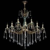 Люстра бронзовая Алфея Малахит №12 журавлик в Ростове-на-Дону