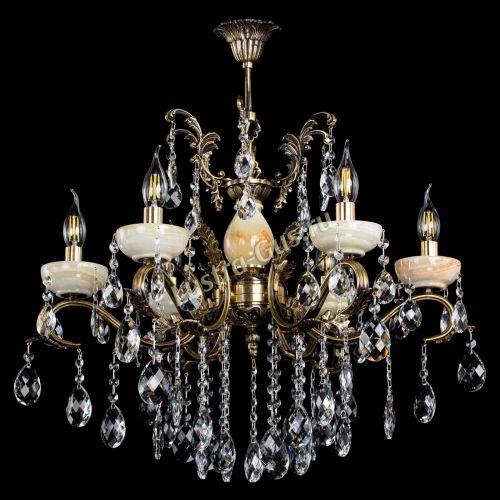 Люстра бронзовая Алфея Оникс №6/2 баден в Ростове-на-Дону Гусь Хрустальный