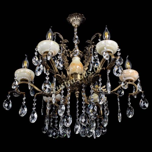 Люстра бронзовая Алфея Оникс №6/2 баден в Ростове-на-Дону Гусь Хрустальный