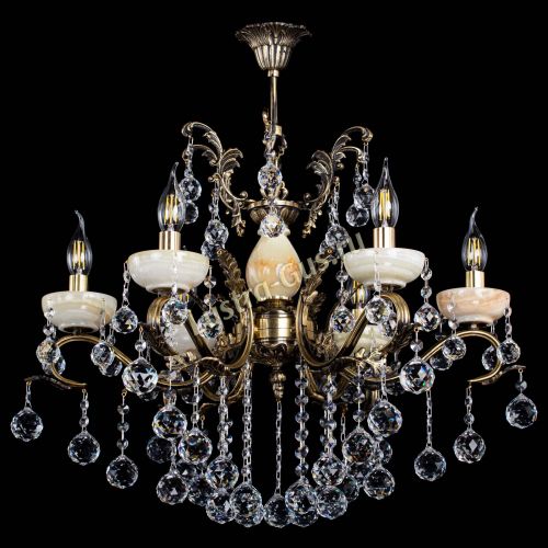 Люстра бронзовая Алфея Оникс №6/2 шар в Ростове-на-Дону Гусь Хрустальный