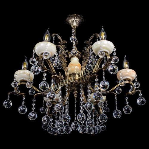 Люстра бронзовая Алфея Оникс №6/2 шар в Ростове-на-Дону Гусь Хрустальный