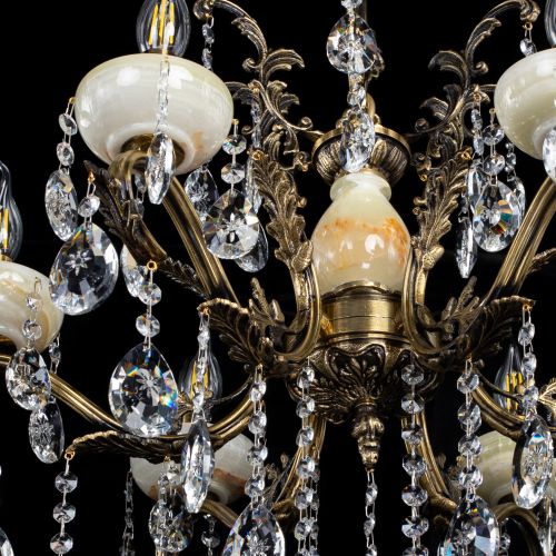 Люстра бронзовая Алфея Оникс №6/2 звездочка в Ростове-на-Дону Гусь Хрустальный