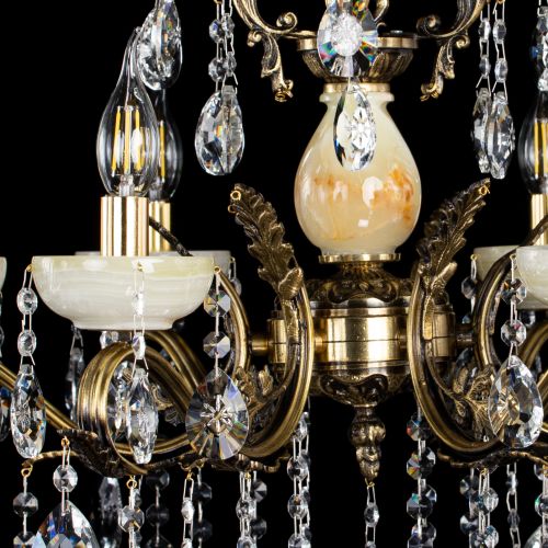 Люстра бронзовая Алфея Оникс №6/2 звездочка в Ростове-на-Дону Гусь Хрустальный