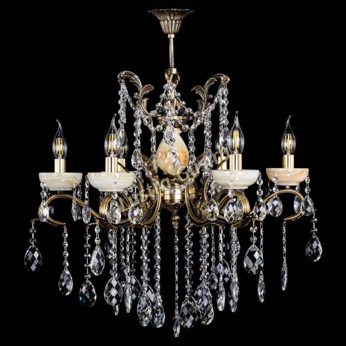 Люстра бронзовая Алфея Оникс №6 баден в Ростове-на-Дону Гусь Хрустальный