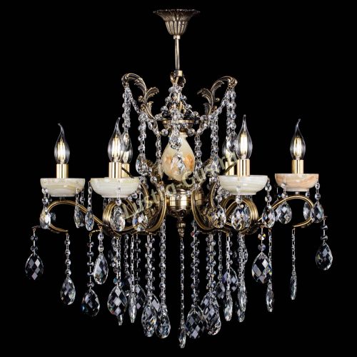 Люстра бронзовая Алфея Оникс №6 баден в Ростове-на-Дону Гусь Хрустальный