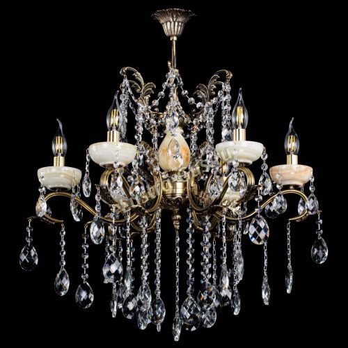 Люстра бронзовая Алфея Оникс №6 баден в Ростове-на-Дону Гусь Хрустальный