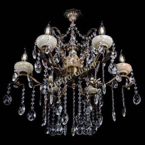 Люстра бронзовая Алфея Оникс №6 баден в Ростове-на-Дону Гусь Хрустальный