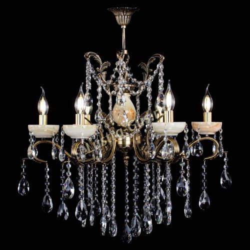 Люстра бронзовая Алфея Оникс №6 шар в Ростове-на-Дону Гусь Хрустальный