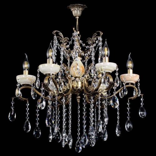 Люстра бронзовая Алфея Оникс №6 шар в Ростове-на-Дону Гусь Хрустальный