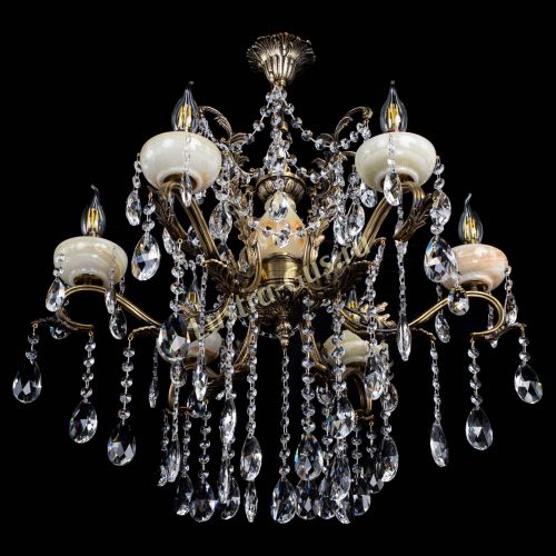 Люстра бронзовая Алфея Оникс №6 шар в Ростове-на-Дону Гусь Хрустальный