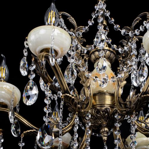 Люстра бронзовая Алфея Оникс №6 шар в Ростове-на-Дону Гусь Хрустальный