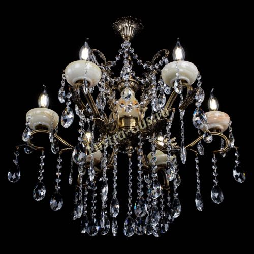 Люстра бронзовая Алфея Оникс №6 журавлик в Ростове-на-Дону Гусь Хрустальный