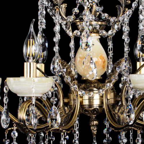 Люстра бронзовая Алфея Оникс №6 журавлик в Ростове-на-Дону Гусь Хрустальный