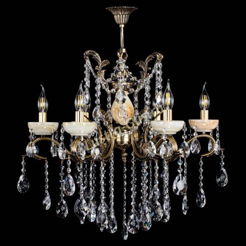 Люстра бронзовая Алфея Оникс №6 звездочка в Ростове-на-Дону Гусь Хрустальный