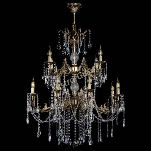 Люстра бронзовая Кассандра Алфея №12 баден в Ростове-на-Дону Гусь Хрустальный