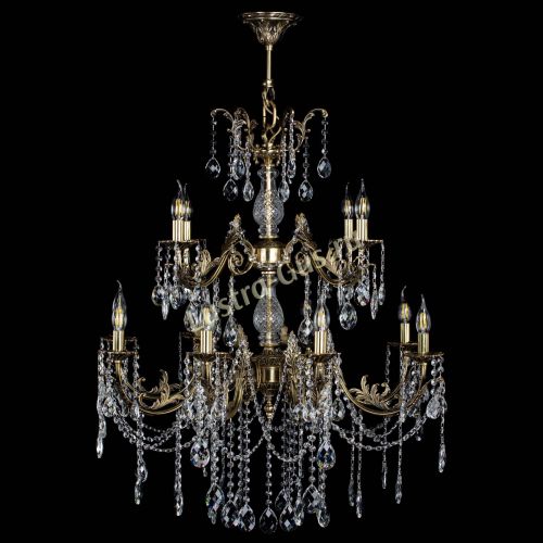 Люстра бронзовая Кассандра Алфея №12 баден в Ростове-на-Дону Гусь Хрустальный