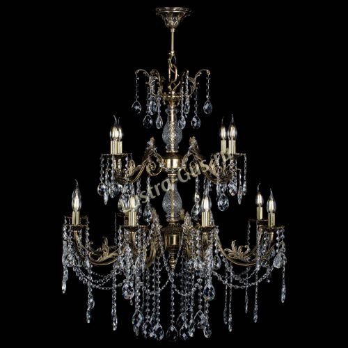 Люстра бронзовая Кассандра Алфея №12 баден в Ростове-на-Дону Гусь Хрустальный