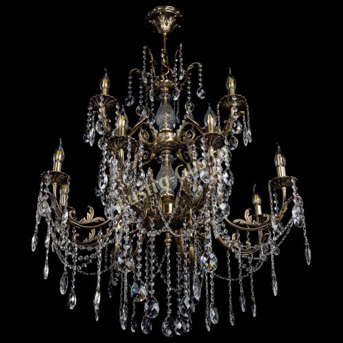 Люстра бронзовая Кассандра Алфея №12 баден в Ростове-на-Дону Гусь Хрустальный