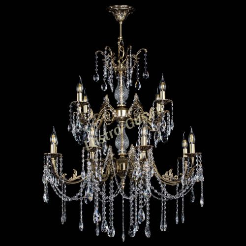 Люстра бронзовая Кассандра Алфея №12 журавлик в Ростове-на-Дону Гусь Хрустальный