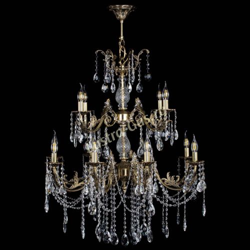 Люстра бронзовая Кассандра Алфея №12 звездочка в Ростове-на-Дону Гусь Хрустальный