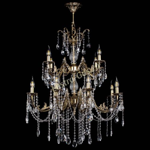 Люстра бронзовая Кассандра Алфея №12 звездочка в Ростове-на-Дону Гусь Хрустальный