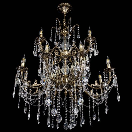 Люстра бронзовая Кассандра Алфея №12 звездочка в Ростове-на-Дону Гусь Хрустальный