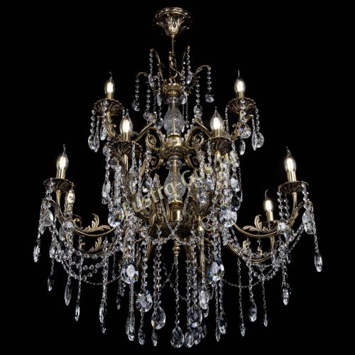 Люстра бронзовая Кассандра Алфея №12 звездочка в Ростове-на-Дону Гусь Хрустальный