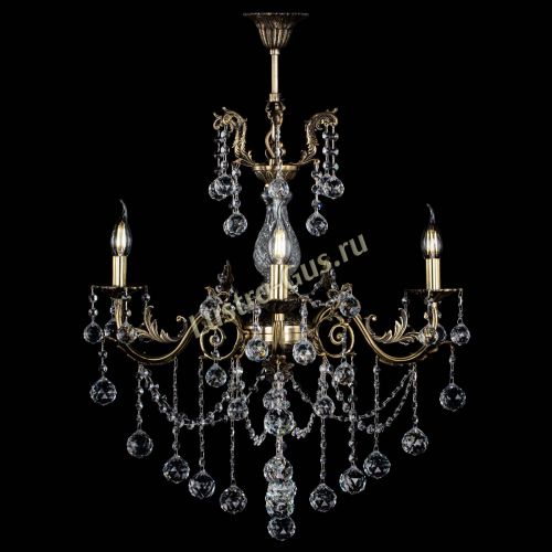 Люстра бронзовая Кассандра Алфея №3/1 шар в Ростове-на-Дону Гусь Хрустальный