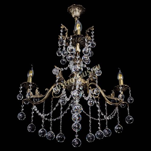 Люстра бронзовая Кассандра Алфея №3/1 шар в Ростове-на-Дону Гусь Хрустальный