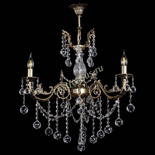 Люстра бронзовая Кассандра Алфея №3/1 шар в Ростове-на-Дону Гусь Хрустальный