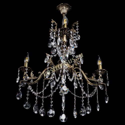 Люстра бронзовая Кассандра Алфея №3/1 звездочка в Ростове-на-Дону Гусь Хрустальный